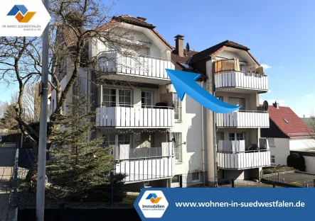 Titelbild - Wohnung kaufen in Kierspe - VR IMMO: Gepflegte Wohnung mit Balkon, Garage und Stellplatz