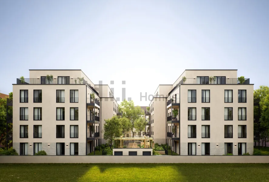 Visualisierung Wohngebäude - Wohnung mieten in Berlin / Niederschönhausen - UHli - Moderne 3-Zimmer-Wohnung mit idyllischem Garten