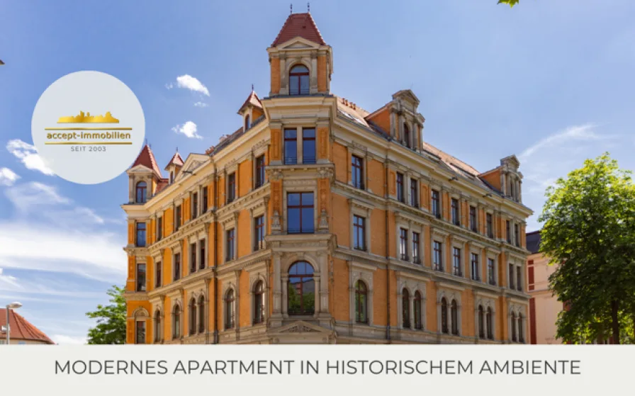 Ansicht - Wohnung kaufen in Leipzig - **Hochwertiges Apartment im historischen Plagwitzer Rathaus | Parkett | Wanne & Dusche | Loggia **