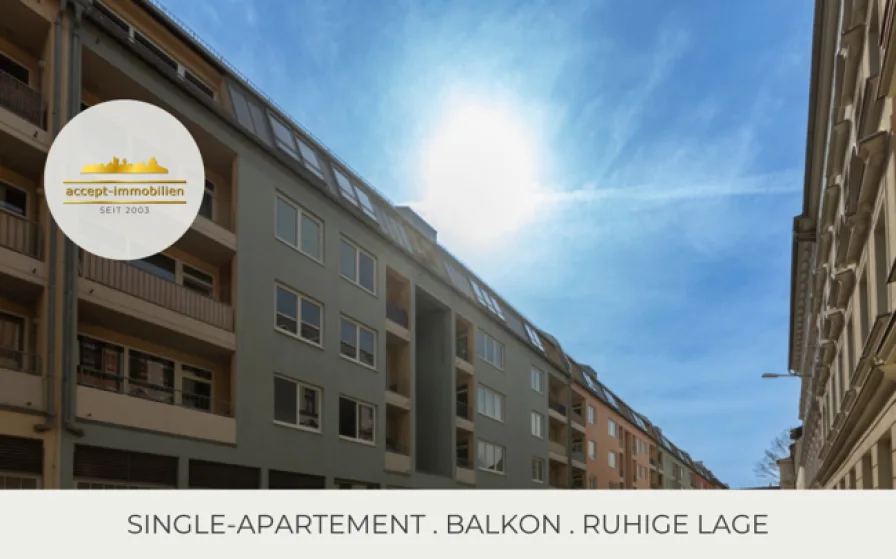 Außenansicht - Wohnung kaufen in Leipzig - **Single-Apartment in Plagwitz mit Balkon und Stellplatz**