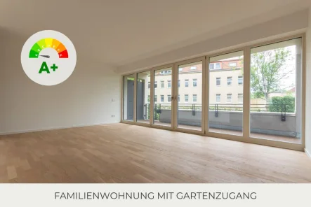 Wohnen - Wohnung mieten in Leipzig - ** Komfortable Wohnung mit Garten und Top-Ausstattung | Balkon | Bad mit Wanne | Gäste-Bad **