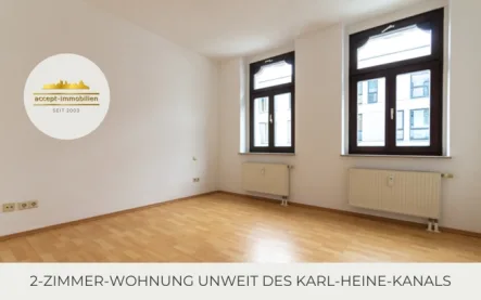 Schlafen - Wohnung mieten in Leipzig / Plagwitz - ** Attraktive 2-Zimmerwohnung | Bad mit Wanne | Laminatboden |nahe dem Karl-Heine-Kanal **