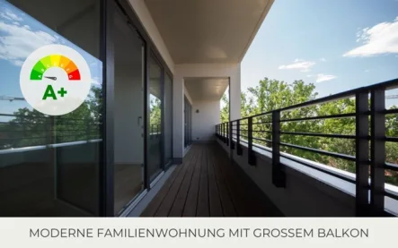 Balkon - Wohnung mieten in Leipzig - ** Attraktive und helle Familien-Wohnung | 2 Bäder | großzügiger Balkon | Aufzug | Stellplatz **
