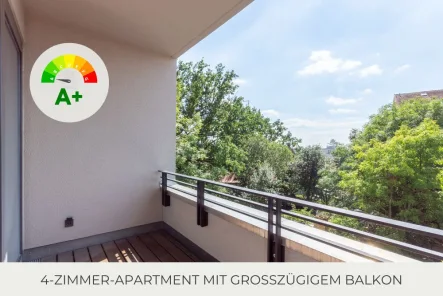 Balkon - Wohnung mieten in Leipzig - ** Attraktive und helle Familien-Wohnung | 2 Bäder | großzügiger Balkon | Aufzug | Stellplatz **