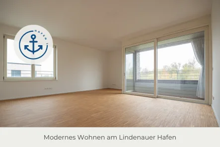 Wohnen - Wohnung mieten in Leipzig - ** Hafen 1 | Exklusives Wohnen direkt am Wasser | 2 Zimmer | Hochwertige Ausstattung | Stellplatz **