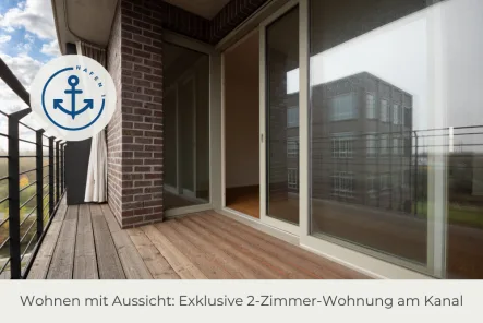 Loggia - Wohnung mieten in Leipzig - ** Hafen 1 | Wohnen mit Aussicht | 2 Zimmer | Offene Küche | Bad mit Dusche | Stellplatz | Aufzug **