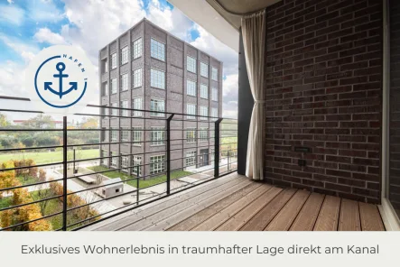 Loggia - Wohnung mieten in Leipzig - ** Hafen 1 | Modernes Wohnen mit Wohlfühlgarantie | Hochwertige Ausstattung | Aufzug **