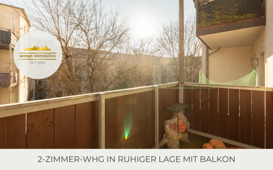 Titel - Wohnung mieten in Leipzig - ** 2-Zimmer-Wohnung in ruhiger Lage mit Balkon und Tageslichtbad **