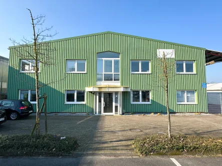 Außenansicht 2 - Halle/Lager/Produktion mieten in Münster - Büroeinheit mit angrenzender Lagerhalle
