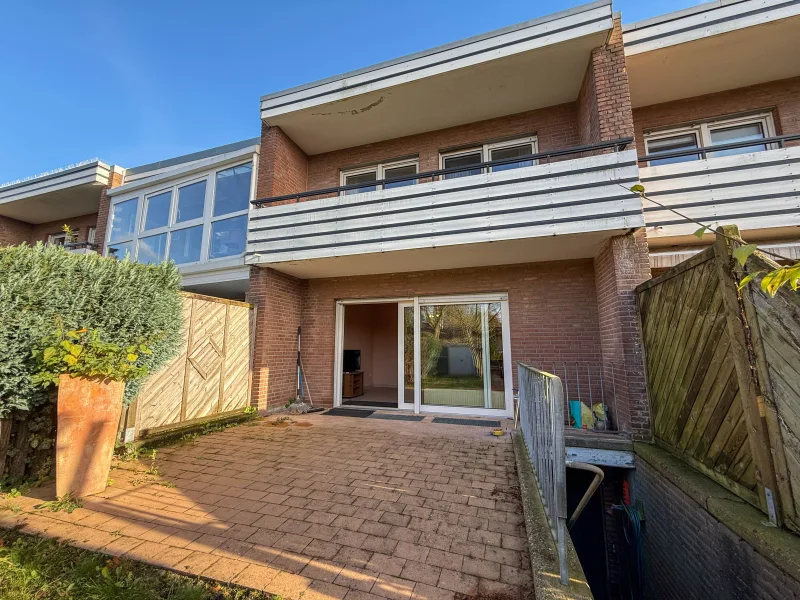 Terrassenansicht - Haus kaufen in Münster - Hübsches Reihenmittelhaus mit Garage in Hiltrup-Ost