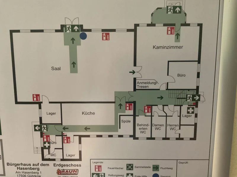 Fluchtplan Haupthaus