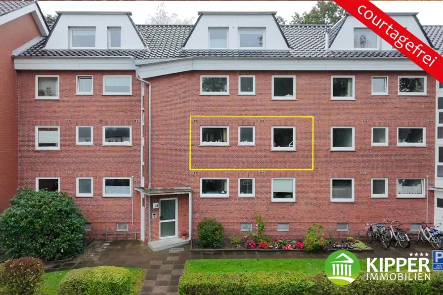 BadBramstedt Schillerstraße 34 1OG COURTAGEFREI - Wohnung kaufen in Bad Bramstedt - Attraktive 2,5 Zimmer-Wohnung, West-Balkon und Keller