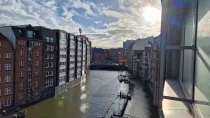 Blick zur Speicherstadt und Elphi