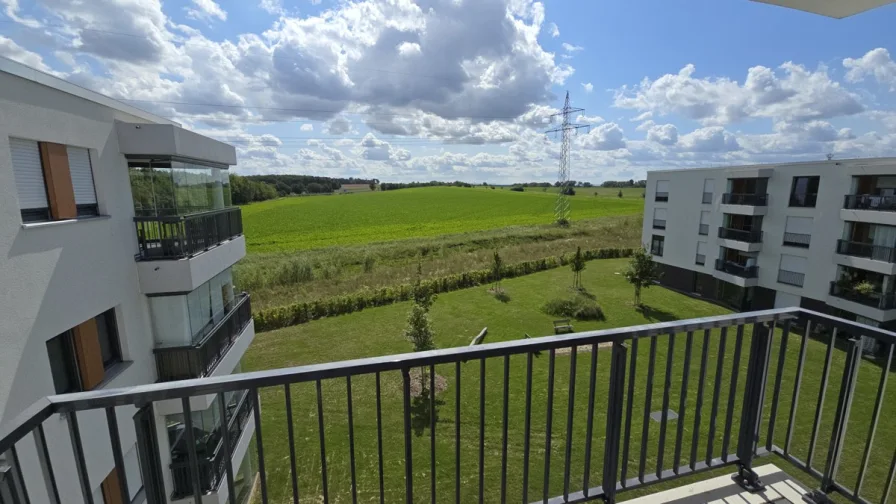 Ausblick vom Balkon