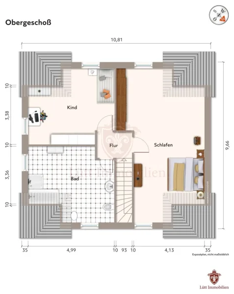 Grundriss Dachgeschoß, Planung