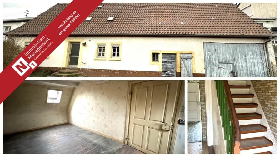 Titelbild - Haus kaufen in Mehlingen - Sanierungsbedürftiges, denkmalgeschütztes Bauernhaus mit Scheune auf großem Grundstück