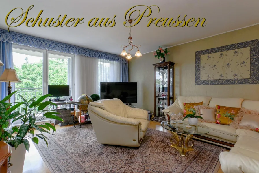 Wohnzimmer Ansicht 1 - Wohnung kaufen in Berlin - Schuster aus Preussen - freie 3 Zimmerwohnung in Panlow, 2 Bäder, 2 Balkone, Fahrstuhl, Stellplatz