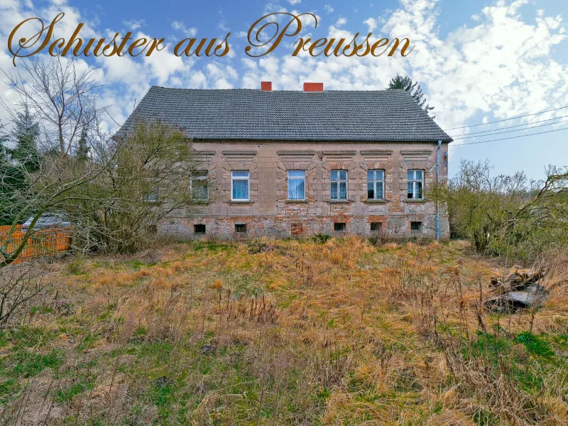 Dreiseithof im Oderbruch - Haus kaufen in Vierlinden - Schuster aus Preussen - historischer 3 Seithof im Oderbruch, auf ca. 8.000 m² Grund mit ca. 29 Hektar Acker, Wald und Wiese