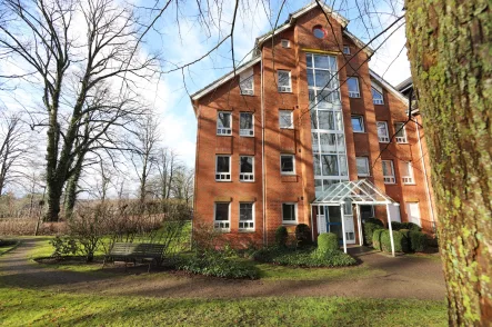 Frontansicht  - Wohnung kaufen in Preetz - Bezugsfreie Eigentumswohnung mit Blick ins Grüne in 24211 Preetz