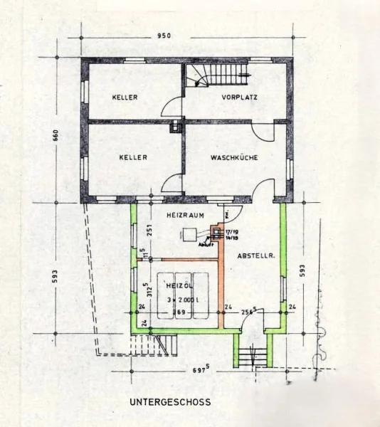 Grundriss Untergeschoss