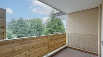 Balkon mit Blick ins Grüne