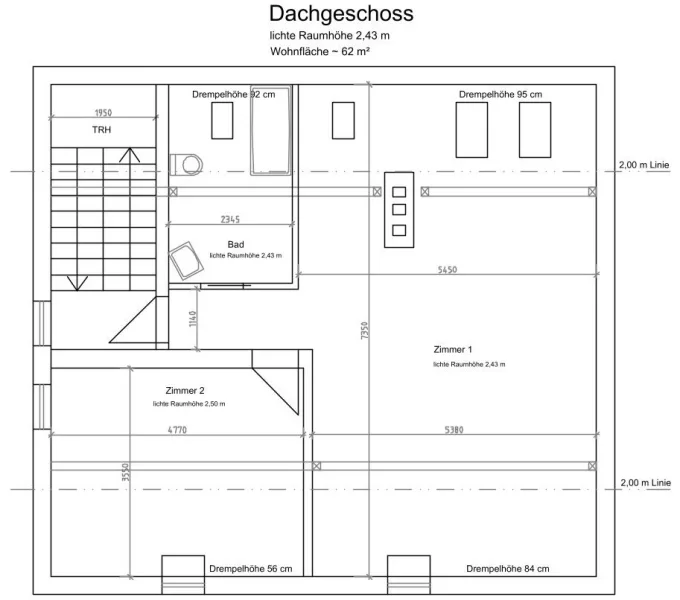 Grundriss Dachgeschoss