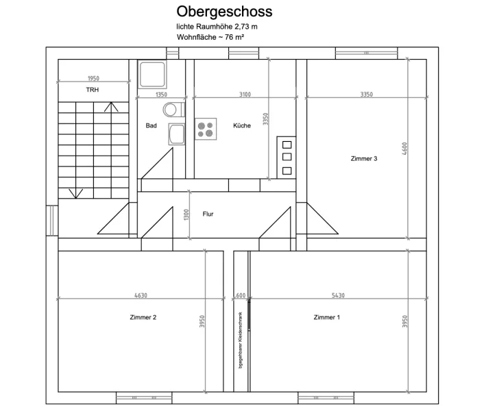 Grundriss Obergeschoss