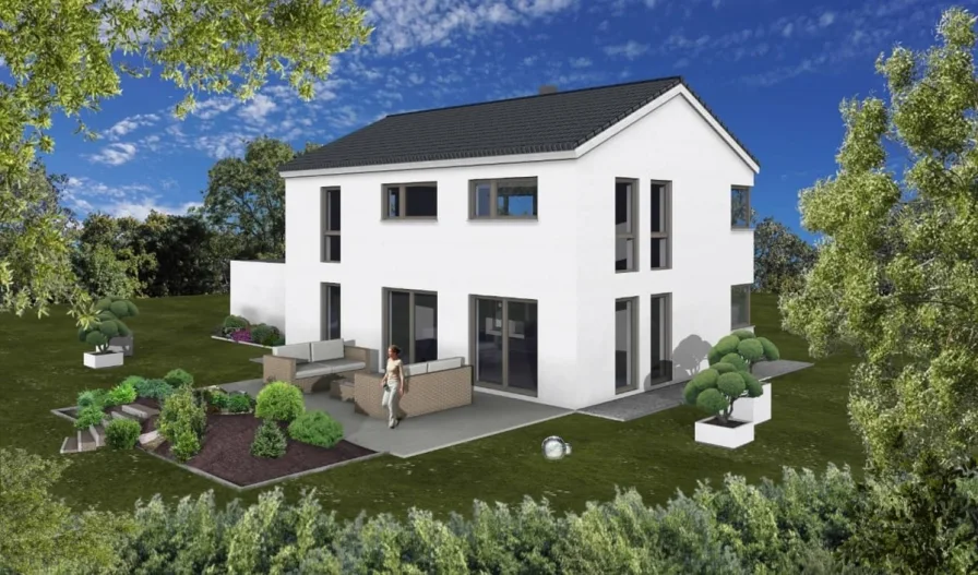  - Haus kaufen in Maxhütte-Haidhof - Ihr Einfamilienhaus mit Doppelgarage, riesiger Terrasse und Garten in toller Wohnlage in Maxhütte!