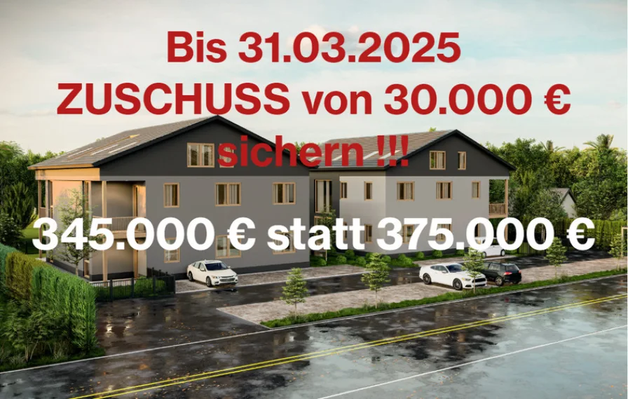 Zuschuss 30.000 € - Wohnung kaufen in Maxhütte-Haidhof - Top-DEAL: NEUBAU Traumwohnungen – JETZT mit 30.000 € Zuschuss vom Bauträger beim Kauf bis 31.03.25!