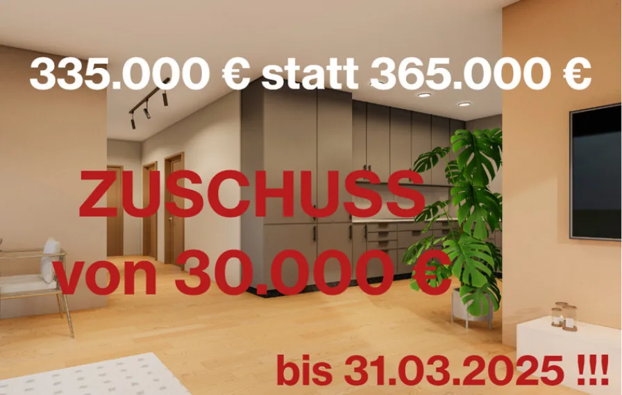 Zuschuss 30.000 € - Wohnung kaufen in Maxhütte-Haidhof - Top-DEAL: NEUBAU Traumwohnungen – JETZT mit 30.000 € Zuschuss vom Bauträger beim Kauf bis 31.03.25!