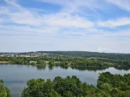 Der Mainparksee direkt vor der Türo