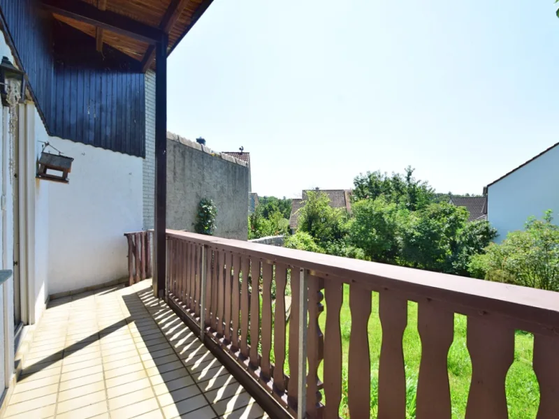 Schöner Balkon mit Blick