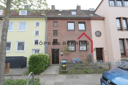 Frontansicht - Wohnung mieten in Bremen - Moderne 2-Zimmer-Wohnung mit Balkon in Hastedt