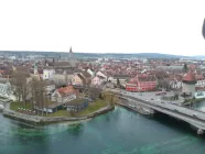 alte Rheinbrücke mit Münster