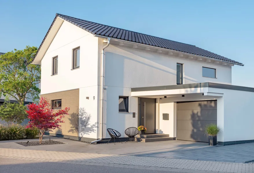 Einfamilienhaus-mit-Teilholzfassade - Haus kaufen in Pfullendorf - Ein top - modernes Haus  für eine ganze Familie