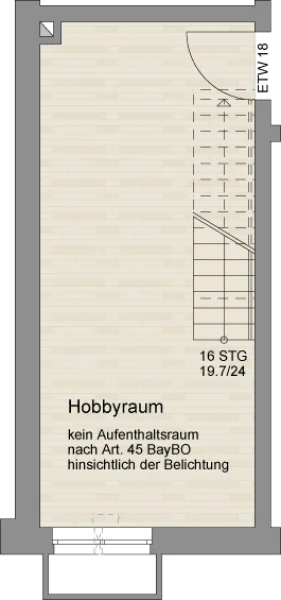 Grundriss Hobbyraum