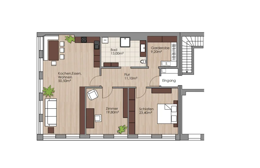 Whg 1 - Wohnung mieten in Schrobenhausen - Erstbezug: Alles neu und sehr modern - Wohnen zur Miete mitten im Zentrum der Stadt