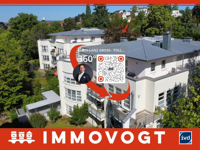 Titelbild - Wohnung kaufen in Bad Kreuznach - TOP VERMIETET | PENTHOUSE WOHNUNG MIT GROSSER DACHTERRASSE UND FERNBLICK IN PARKANLAGE | TG | EBK