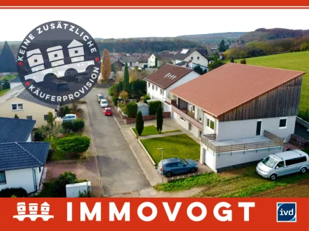 Titelbild - Haus kaufen in Hargesheim - RÜCKBAU AUF ERWEITERTEN ROHBAU IN ABSOLUT TRAUMHAFTER NATURLAGE | 2 GARAGEN | 2 BALKONE | TERRASSE