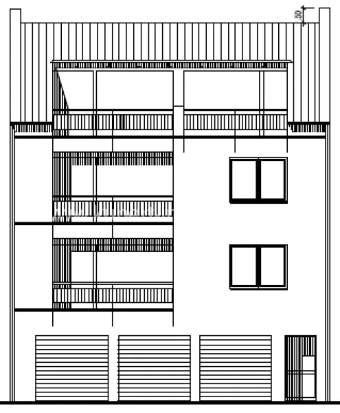 Gartenseite - Wohnung kaufen in Halle (Saale) - 4-Zimmer-Wohnung (Neubau) mit Balkon und Fahrstuhl in attraktiver Wohnlage im Süden von Halle (Sale)