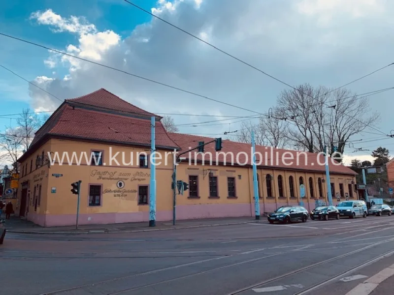 Denkmal-Bestandsgebäude - Grundstück kaufen in Halle (Saale) - Entwicklungsliegenschaft mit 2058 m² Grundstück in Bestlage von Halle gegenüber Burg Giebichenstein