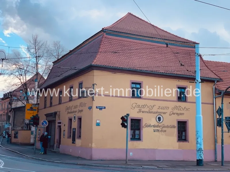 Verkaufsliegenschaft - Haus kaufen in Halle (Saale) / Nord - Wohn- und Geschäftshaus mit Entwicklungspotential gegenüber der Burg Giebichenstein