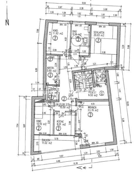 PlanungWohnung 1. OG