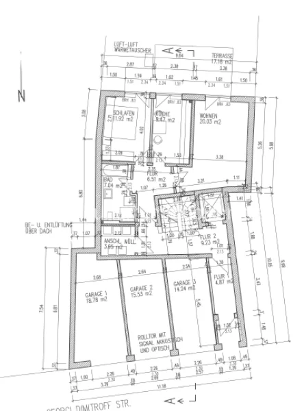 Planung EG und Garagen