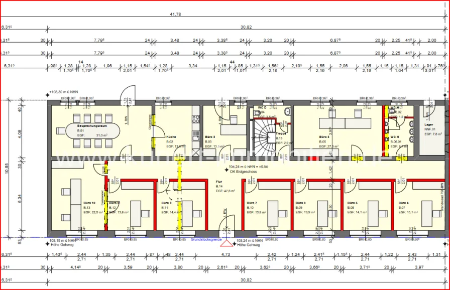 Bürofläche 255.70 m²