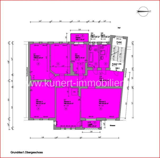 Grundriss - Wohnung 2