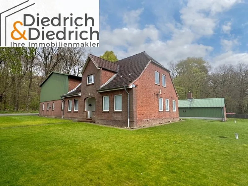 Vorderansicht - Haus kaufen in Schafstedt - Verkauf eines charmanten Bauernhauses in Schafstedt in der Nähe des Nord-Ostsee-Kanals