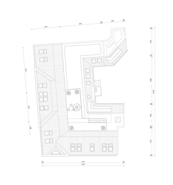 Grundriss Aufdachterrasse