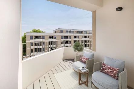 W09_Balkon_überarbeitet - Wohnung kaufen in Berlin - Wohnen am Wasser - Bezugsfreie 2 Zimmer Wohnung mit Balkon und Aufzug an der Rummelsburger Bucht