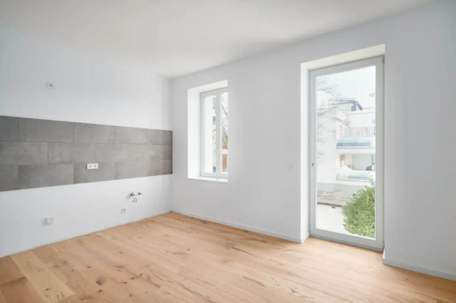 Küche - Wohnung kaufen in Leipzig - PROVISIONSFREI: Erstklassig sanierter 2,5-Zimmer-Wohntraum vom Bauträger in Leipzig-Plagwitz